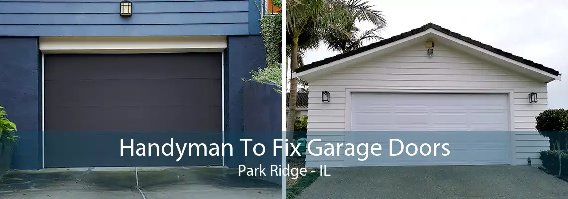 Handyman To Fix Garage Doors Park Ridge - IL